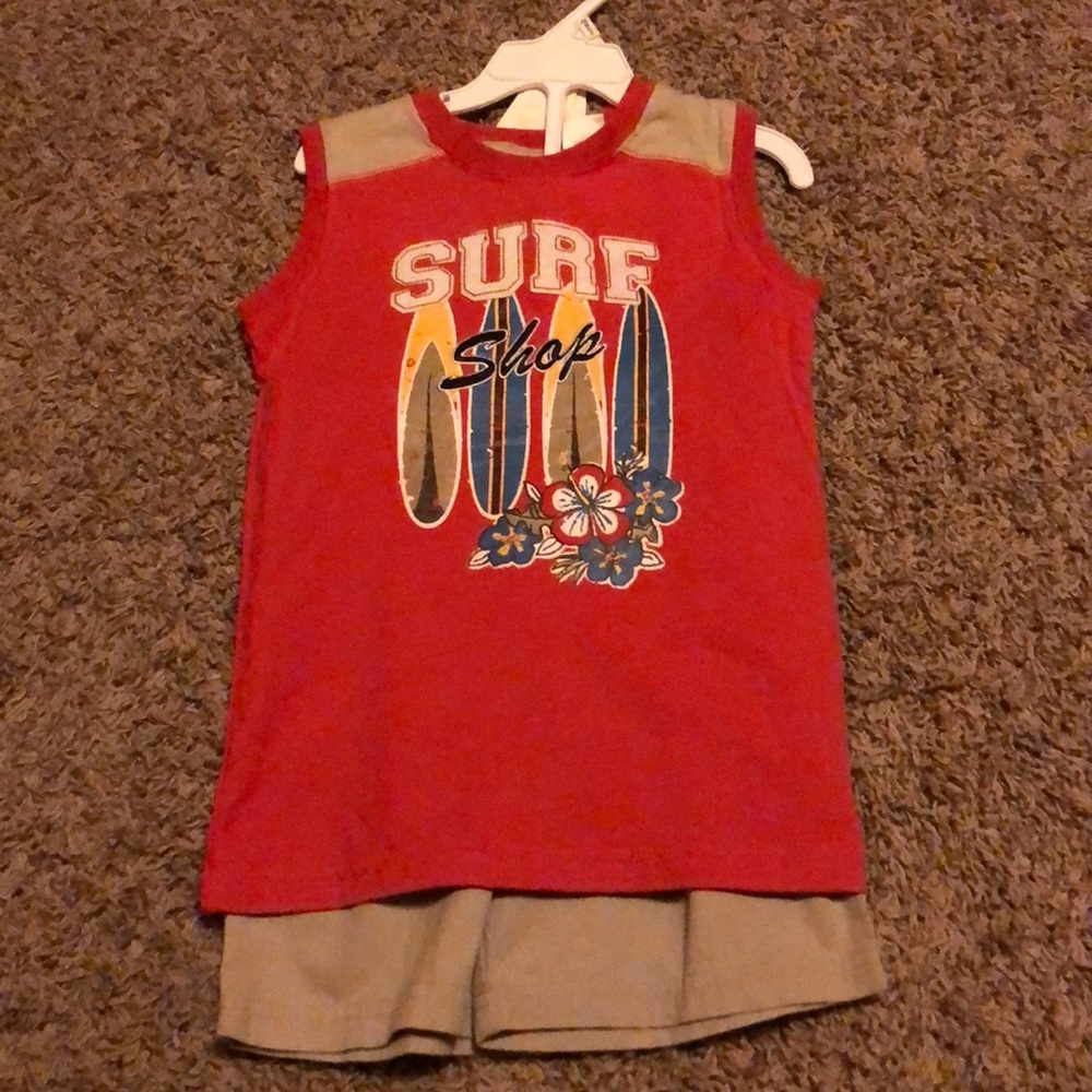 Miniwear Surf🏄🏽Tank & Shorts set size 48 months